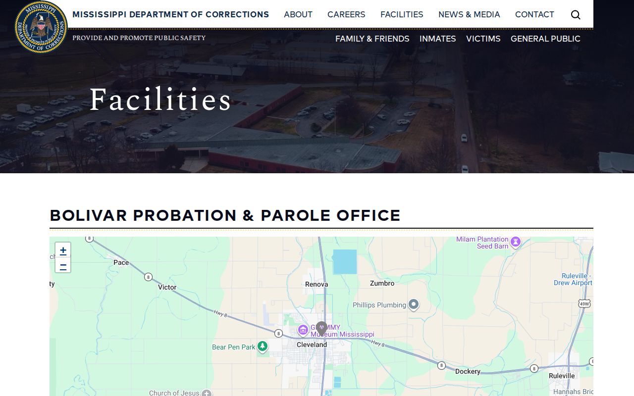 Bolivar Probation and Parole Office release supervision contact record