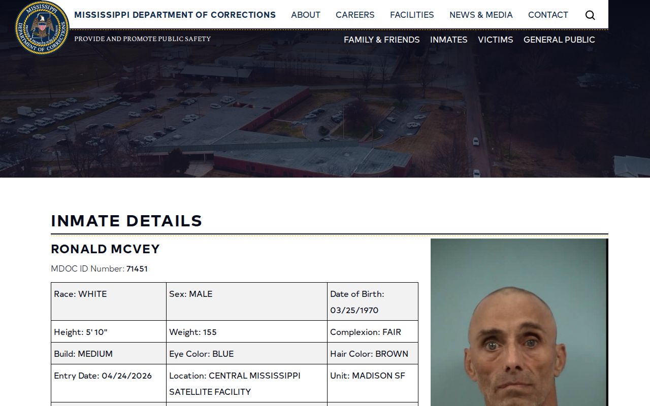 MDOC offender detail with Tentative Release Date field